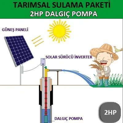 2-3HP(3x220V) DALGIÇ POMPA - TARIMSAL SULAMA SİSTEMİ